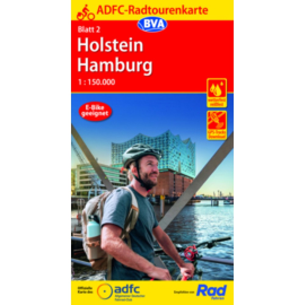 2 Cykelkarta Tyskland Holstein-Hamburg 1:150.000